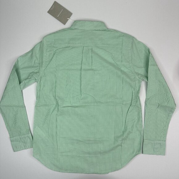 Everlane Women’s NWT Green Striped The Silky Cotton‎ Relaxed Career Shirt 0/C38 - Picture 6 of 14